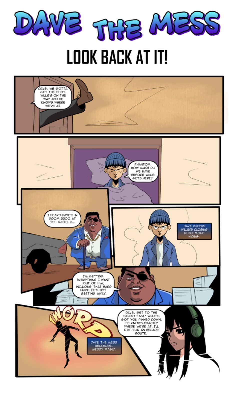 Dave The Mess One Shot Comic Panel