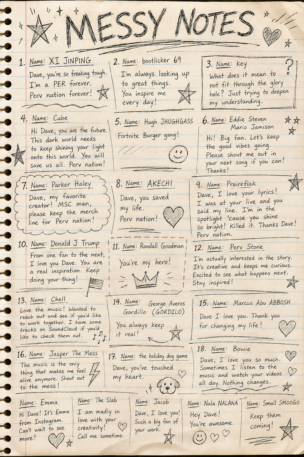 Messy Notes 2